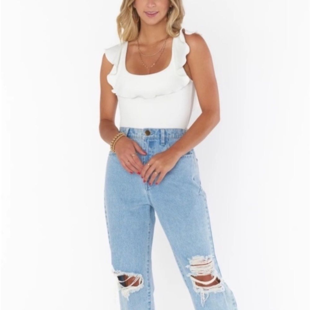 Show Me Your MuMu Rochelle Bodysuit In White